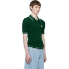 Casablanca Green Mock Mini Crochet Polo