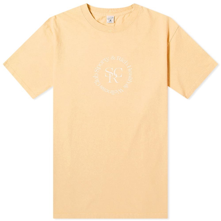 Photo: Sporty & Rich Men's SRHWC T-Shirt in Orange Cream/White