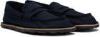 Moschino Navy Desert College Loafers
