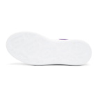 Alexander McQueen White and Purple Oversized Sneakers