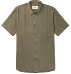 Folk - Burner Garment-Dyed Lyocell Shirt - Men - Green