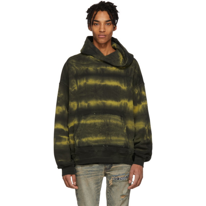 Photo: Amiri Yellow Tie-Dye Shotgun Hoodie