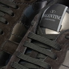Valentino Men's Rockrunner Camo Sneakers in Black/Dark Ruthenium