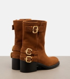 Chloé Dakota suede biker boots