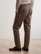 Slowear - Straight-Leg Stretch-Cotton Gabardine Trousers - Brown