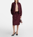 Prada Poplin midi skirt