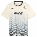 Bandit Men's Drift SS Printed Performance T-Shirt in Undulating Gradient Check/Chalk/Black