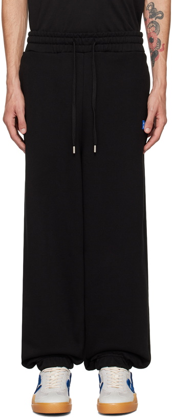 Photo: ADER error Black TRS Tag 01 Sweatpants