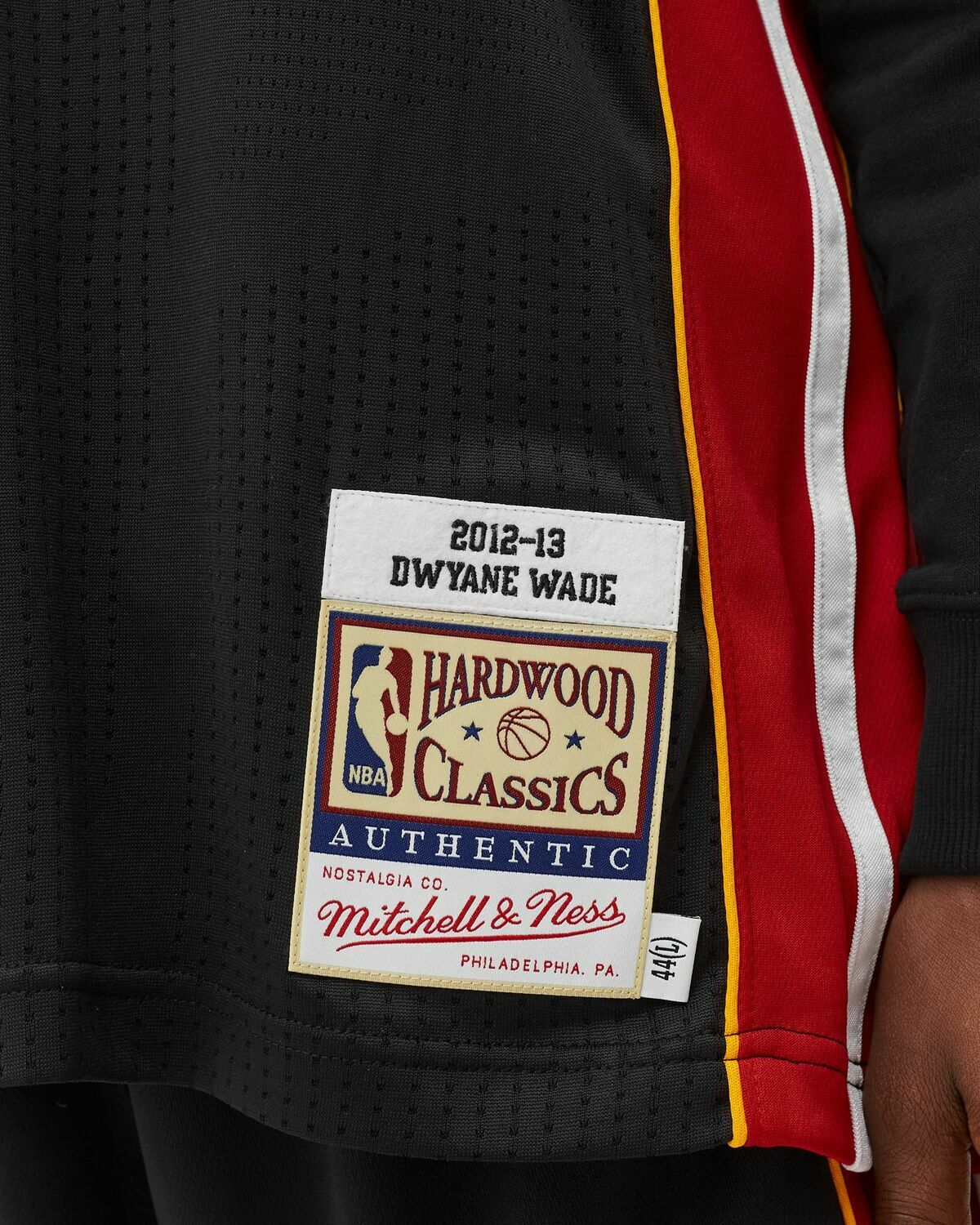 Mitchell & Ness NBA AUTHENTIC ROAD FINALS JERSEY MIAMI HEAT 2012-13 DWYANE WADE #3 Black Men