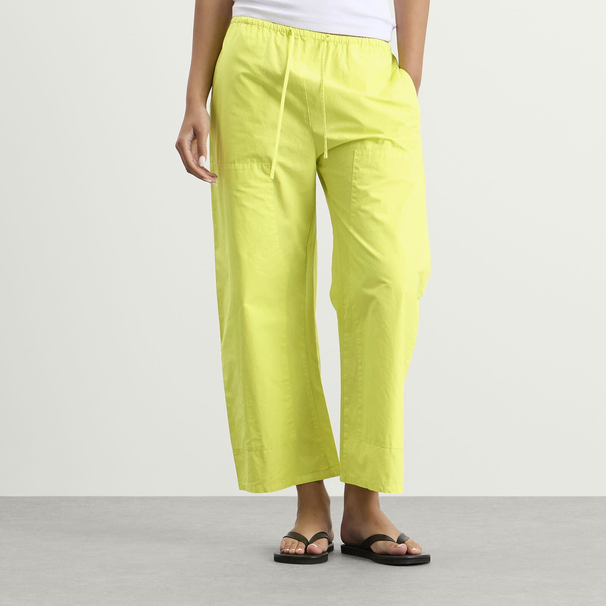 LESET Women's Kyoto Carpenter Pants in Chartreuse