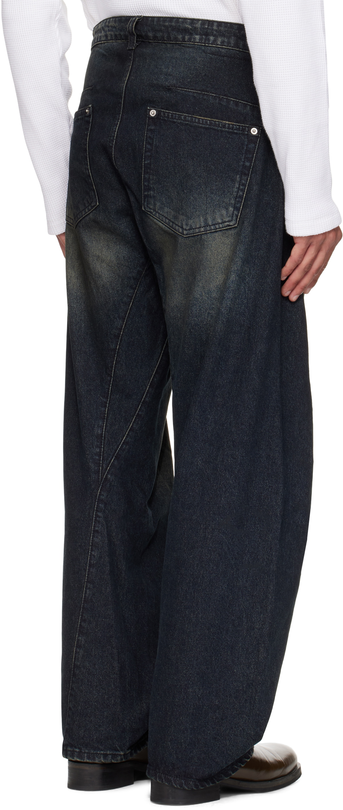 COOR Navy Washed Engineer Jeans