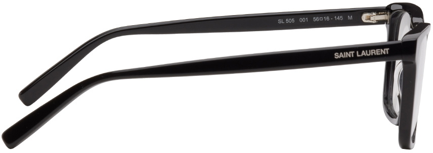 Saint Laurent Black Cat-Eye Glasses Saint Laurent