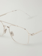 Dior Eyewear - DiorBotanica0 N1U Aviator-Style Silver-Tone Glasses
