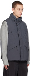 meanswhile Gray Side Slit Vest
