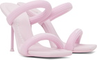 Alexander Wang Pink Julie 105mm Nylon Tubular Heeled Sandals