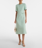 Valentino Crepe Couture VGold midi dress