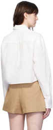 alexanderwang.t White Cropped Shirt