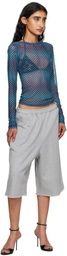 Miaou Blue Long Sleeve T-shirt