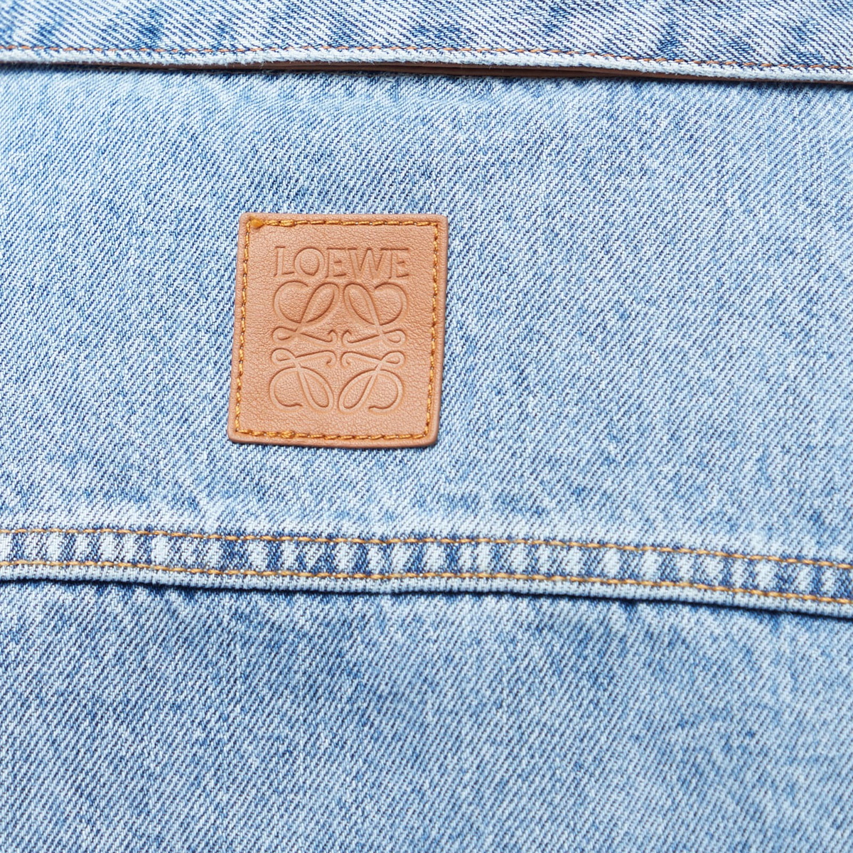 Loewe Men's Fisherman Turn Up Jacket in Light Denim Loewe