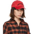 Palm Angels Red Arch Logo Cap