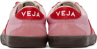 VEJA Pink Volley Leather Sneakers