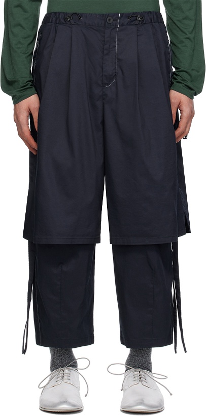 Photo: F/CE.® Navy Layered Trousers