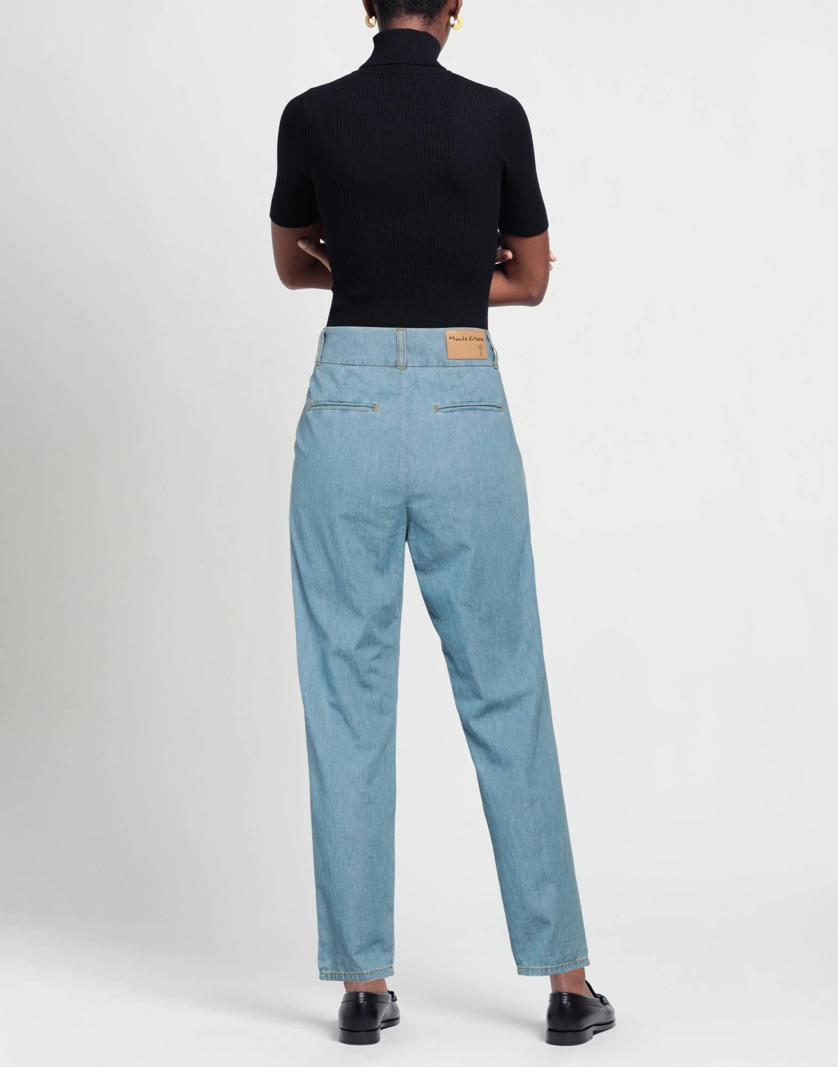 Manila Grace Womens Jeans in Blue