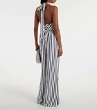 Staud Luke striped wide-leg pants