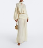De La Vali Agapito chiffon maxi skirt