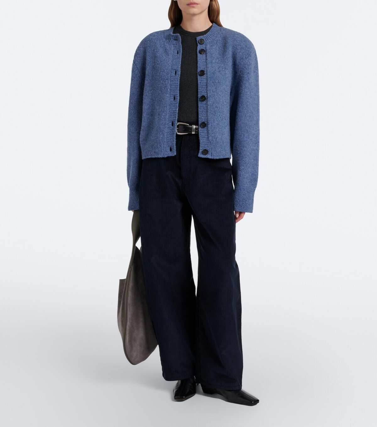Róhe Berber cotton corduroy barrel-leg pants
