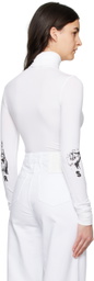 Raf Simons White Hand Sign Turtleneck