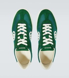 Gucci Interlocking G suede and canvas sneakers