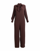 Semicouture Womens Jumpsuit in Dark brown