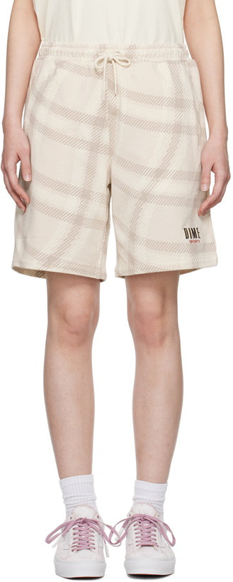 Photo: Dime Beige Check Shorts
