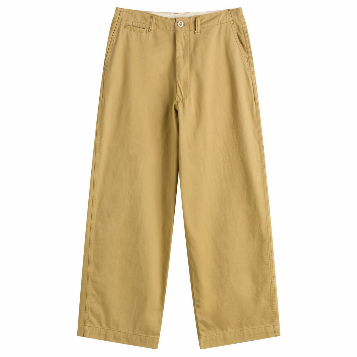 Beams Boy Women's Wide Chino Pants in Beige