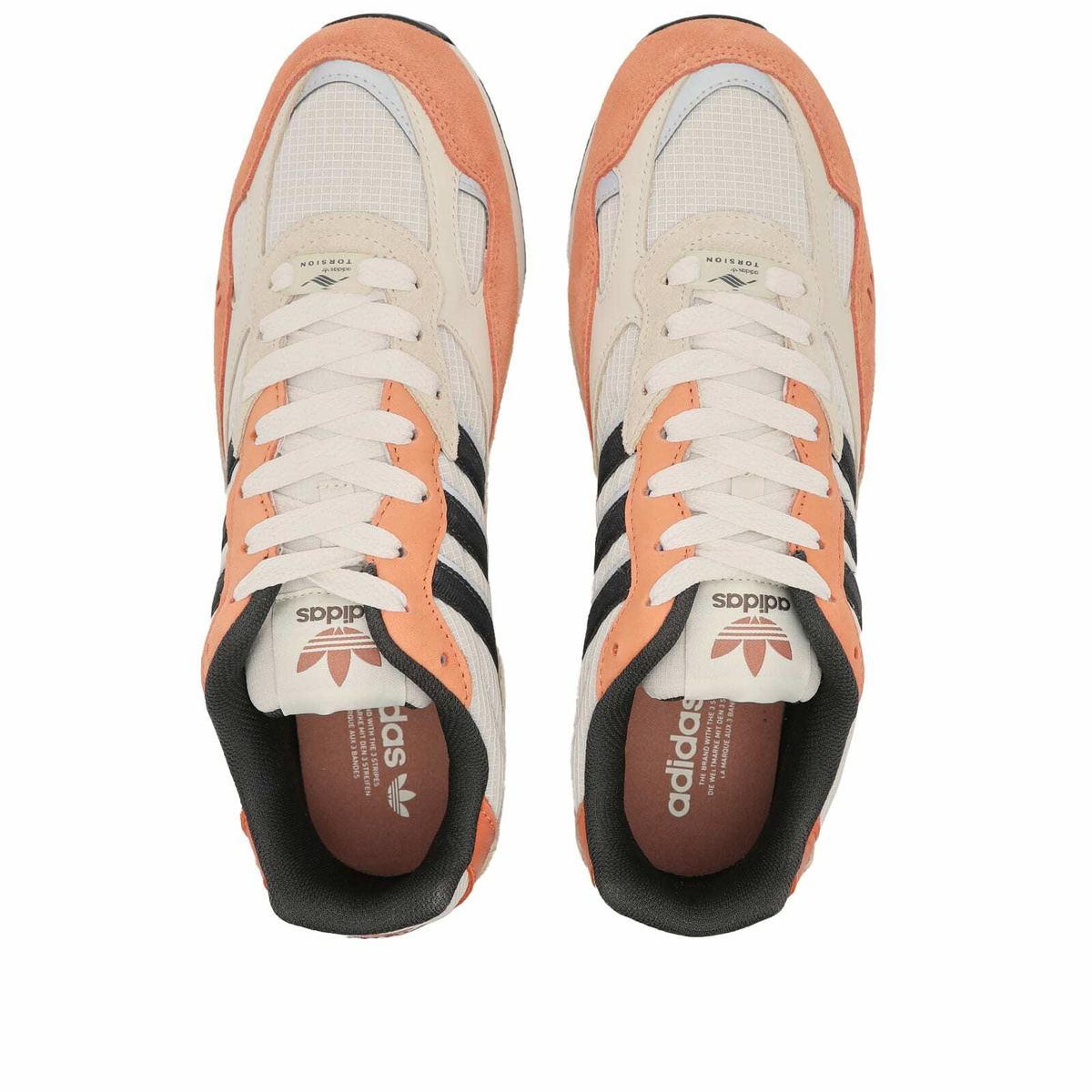 Adidas Men's Torsion Super Sneakers in Chalk White/Carbon adidas