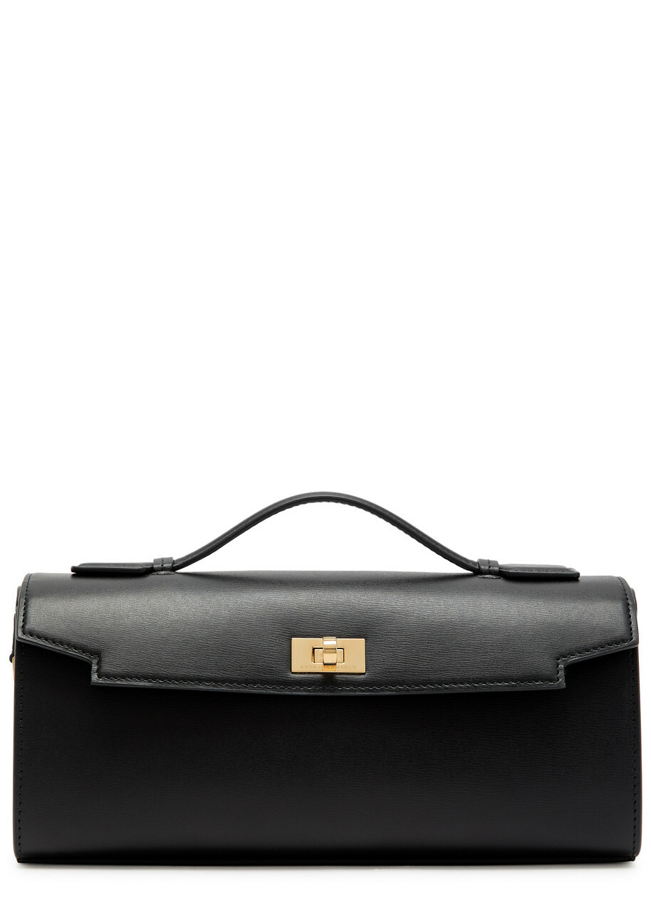 Anya Hindmarch Mortimer Saffiano Leather Clutch - Black - One Size