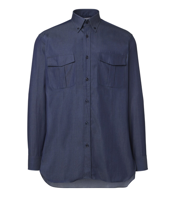 Photo: Charvet Cotton chambray shirt