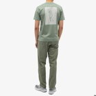 Norse Projects Men's Johannes Lino Cut Reeds T-Shirt in Dried Sage Green
