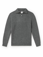 Norse Projects - Arild Ribbed Alpaca Half-Zip Sweater - Gray