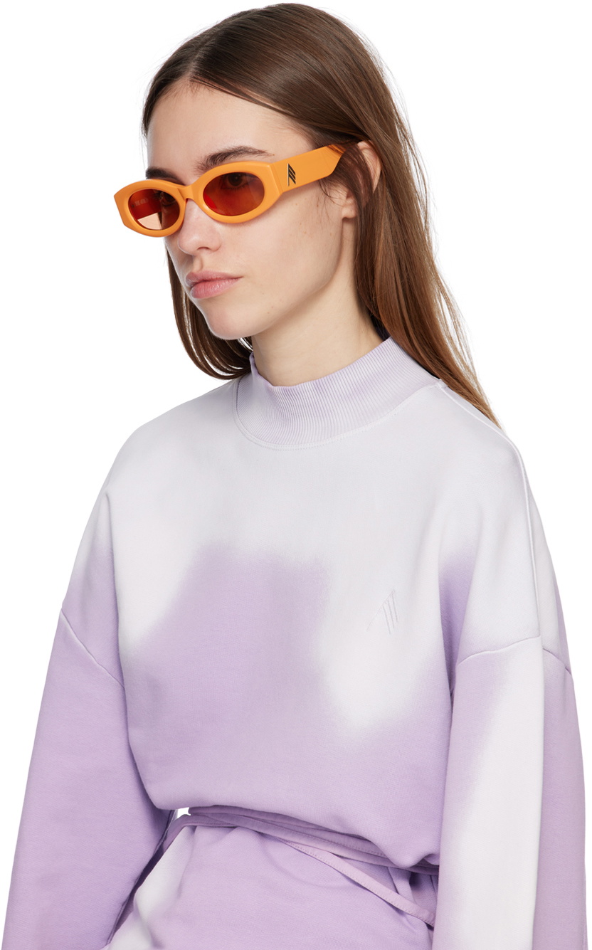 New! Orange Linda Farrow x The Attico Berta sunglasses w/ original packaging! Linda Farrow X The Attico Berta Rectangle-frame Sunglasses  main image 3