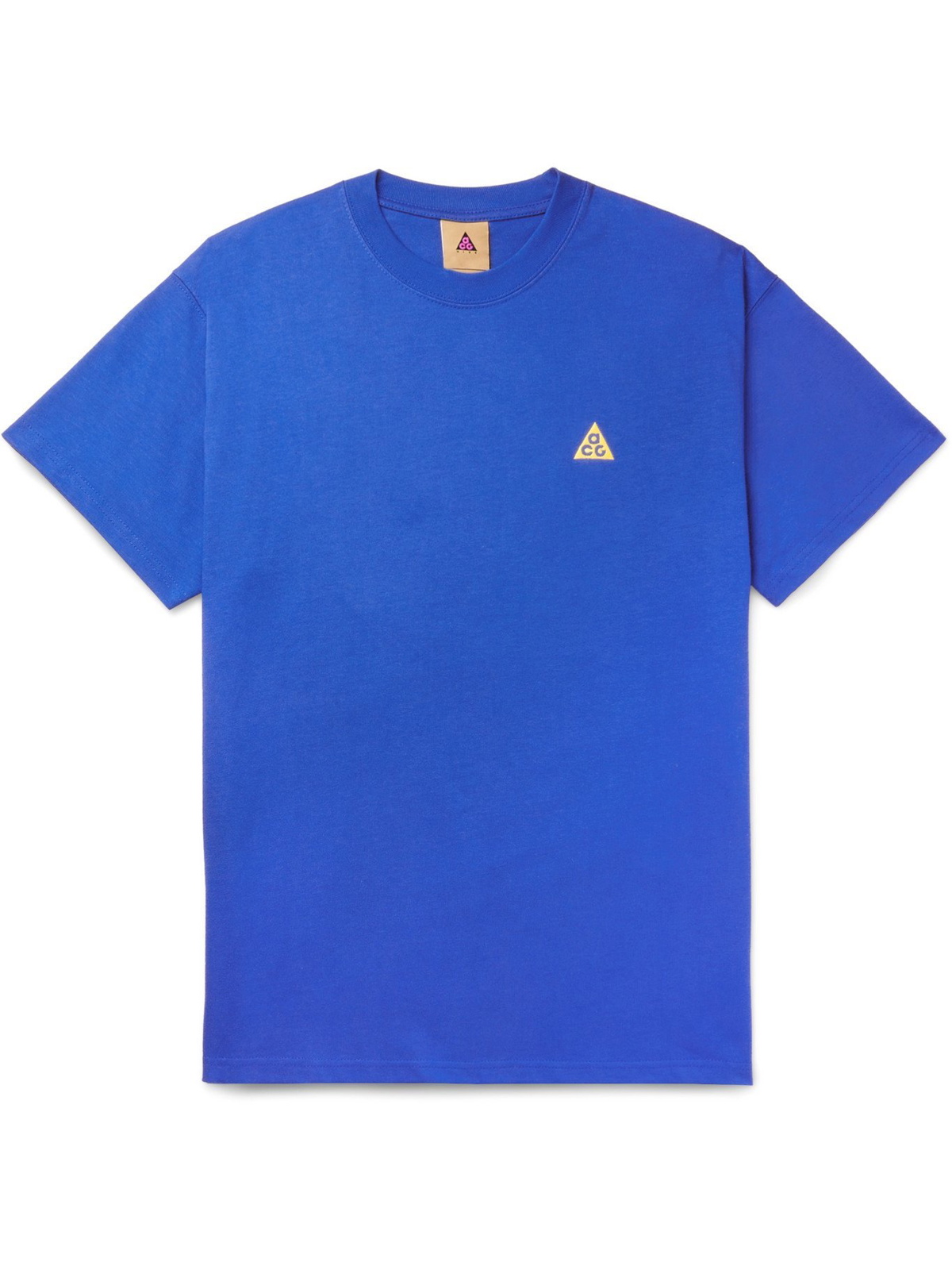 NIKE - ACG NRG Logo-Embroidered Cotton-Jersey T-Shirt - Blue Nike