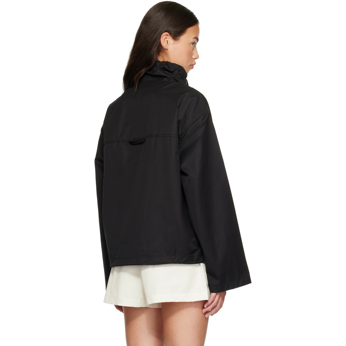 AGOLDE Black Lydia Popover Anorak