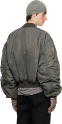 Rick Owens Gray Tower Secchia Flight Jacket