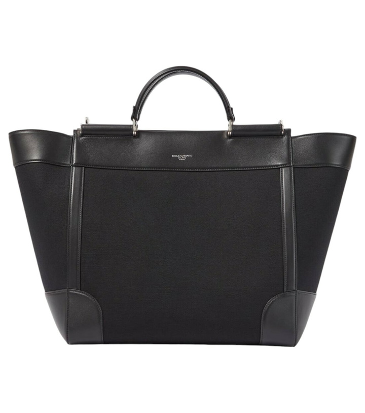 Photo: Dolce&Gabbana Leather-trimmed tote bag
