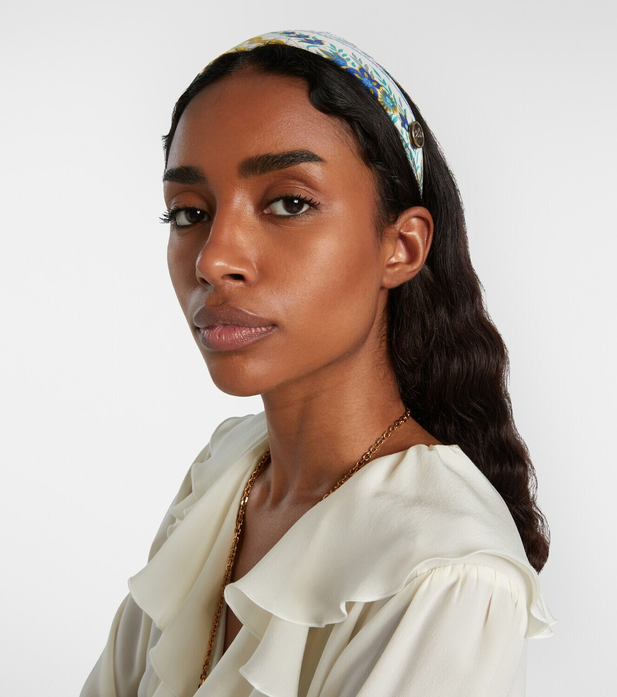 Etro Pegaso floral silk headband