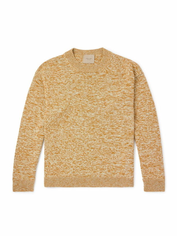 Photo: Federico Curradi - Linen and Cotton-Blend Sweater - Orange