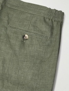 Loro Piana - Nolan Straight-Leg Linen Shorts - Green