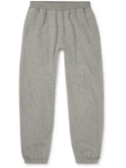 SSAM - Tomo Tapered Cotton and Camel Hair-Blend Sweatpants - Gray