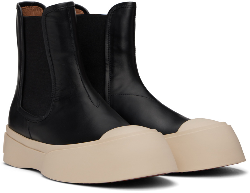 Marni Black Pablo Chelsea Boots